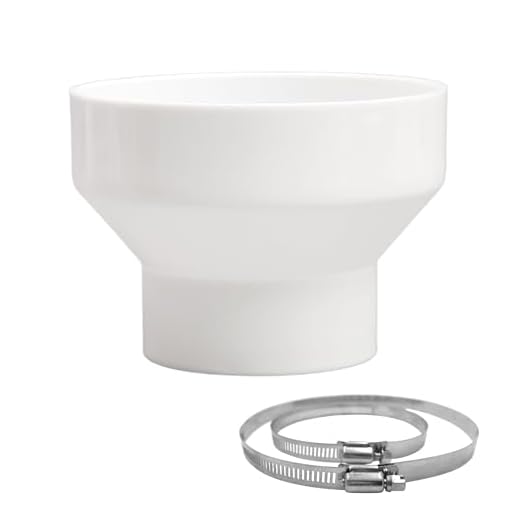Reduzierstück 150 auf 100, Abluftschlauch Adapter Lüftungsrohr 150mm auf 100mm mit 2 Edelstahl Schlauchschellen, Rundrohr Lüftungsschlauch für Lüftungssystem Lüftung Rundrohr Lüftungskanal
