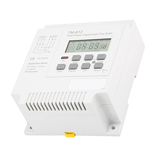 Interrupteur de minuterie triphasé 380V programmable pour moteur de pompe - 4