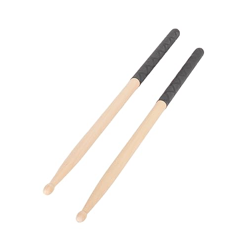 Baquetas Pongnas de madera de maple ligeras con agarre ergonómico y diseño X Pattern para batería miniatura 2