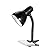 V- Light Black Adjustable Desk Lamp with Heavy Duty Clamp Clip, Flexible Gooseneck Lamp, Bed Light, Reading Lamp, or Study Light, 14 inches