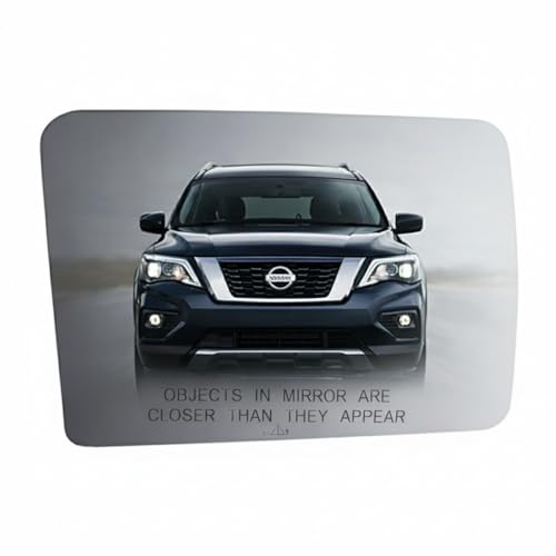 Burco 3162 Convex Passenger Side View Power Mirror Glass, Fits Nissan D21 1986-1994, Pathfinder 1987-1995, Nissan Pickup 1995-1997, Snap Fit Replacement, Smooth Edges for Safety
