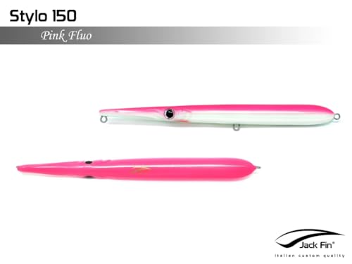 Stylo 150 Color Pink Fluo roller écriture Marlin Blue design - 2
