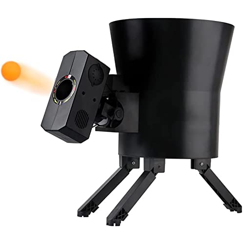 Equipo de Entrenamiento de Tenis, Lanzador de Pelotas de Tenis de Ping Pong, máquina Robot de Ping Pong, 4-40 M/S con 8 Pelotas giratorias Diferentes, Puede Contener Alrededor de 100 PE