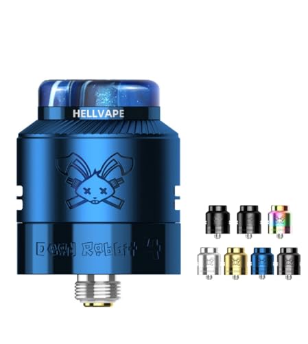 Hellvape Dead Rabbit 4 RDA Atomizer 24mm ヘルベイプ デッドラビット 4 電子タバコ VAPE ビルド アトマイザー ニコチンフリー (Blue)