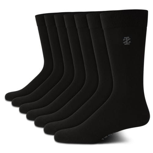 Chaussettes habillées pour homme en maille fine IZOD confort haut de gamme en lot de 7