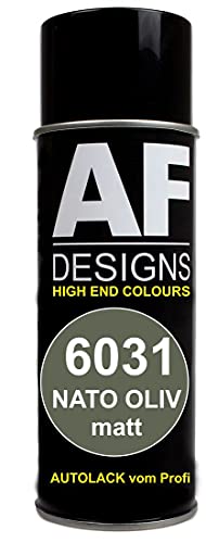 Alex Flittner Designs Peinture en spray NATO Olive mat RAL 6031 - Couleur camouflage