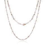 [MAYA&CANA] 磁気ネックレス レデイーズ 強力 磁気4個 200mt ネックレス チェーン サージカル ステンレス 48cm ギフトボックス付き (ピンクゴールド)