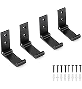6 Stück Faltbare Garderobenhaken Aus Aluminium – Schwarz, Max. 18 Kg Belastung, Mit Schrauben & Dübeln, Für Wandmontage