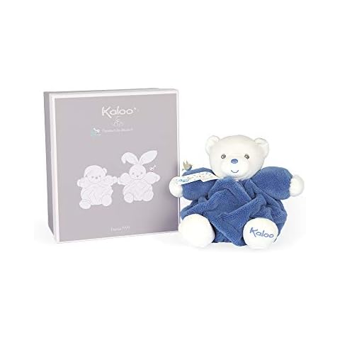 Kaloo Plume - Blue teddy bear soft toy - 18cm Cover