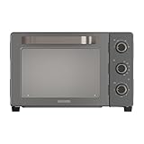 Black+Decker – Elektro-Backofen BXOV3000E | 1500W | 30L | Oberer Grillheizstab | Heißluft/Convection | 90-Min-Timer | STAY ON-Funktion | Doppelverglasung | Innenbeleuchtung | Auffangblech | Drehspieß