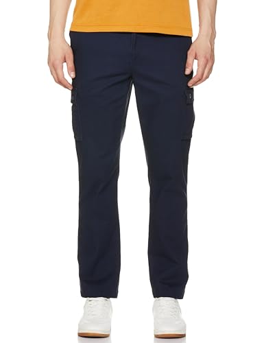Amazon Essentials Mens Straight-Fit Cargo Pant Pants -navy 28W x 32L