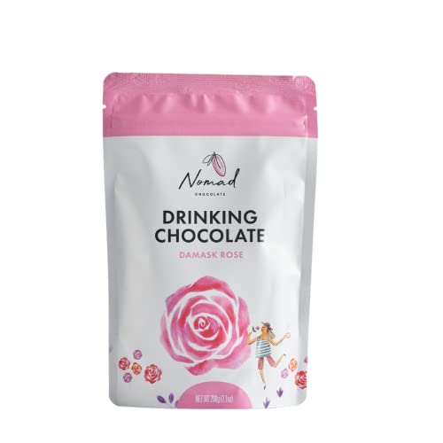 Nomad Hot Chocolate With Damask Rose, Plant-Based, Vegan, Gluten-Free, Gmo-Free, All Natural Ingredients, 7.05Oz #TOP2