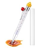 Photect 1 Pcs Candy Thermometer with Pot Clip 8' Deep Fry Oil Thermometer Instant Read Cooking Food Thermometers Sugar Syrup Jam Jelly Oil Candy Temperature Kitchen Accessories for Home Cooking