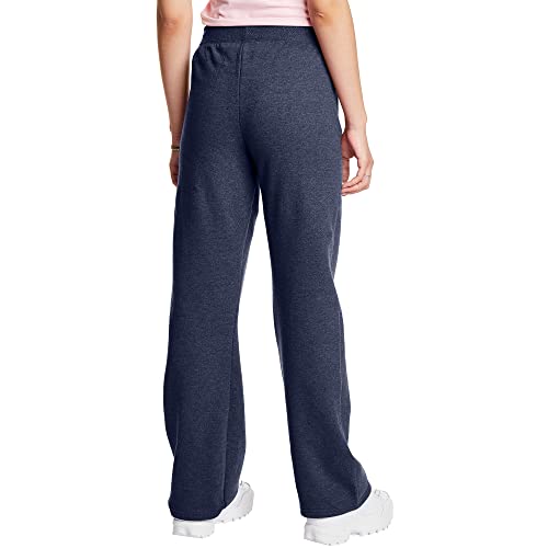 Image of Hanes Women's Sweatpants - EcoSmart Fleece Joggers - Open-Bottom Pocketless Pull-On Lounge Pants - Reg. & Petite Sizes