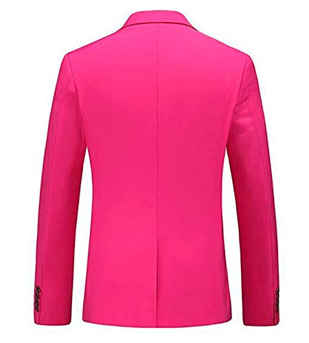 Men's Peak Lapel 2 Buttons Suit Jacket Slim Fit Prom Party Coat Wedding Dinner Coat Casual Coat4