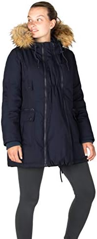 Modern Eternity Womens Down Parka Maternity Medium Bright Navy
