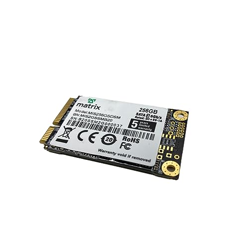 Image of Matrix 256GB MSATA Internal SSD with 520MB /s Read & 500MB /s Write - 5 Year Warranty