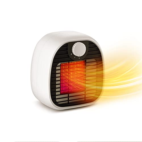 Radiateurs Soufflants 1000W Chauffage Électrique 3 Modes pour Intérieur Bureau Maison Chambre Chauffage d'Appoint Chauffage Rapide à Air Chaud contre Surchauffe et Renversement Cover