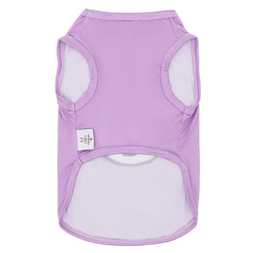 Image of CuteBone Dog Shirts 2-Pack Soft Pet Clothes Breathable Summer Vest for Small Puppy and Stretchy Cat Apparel
