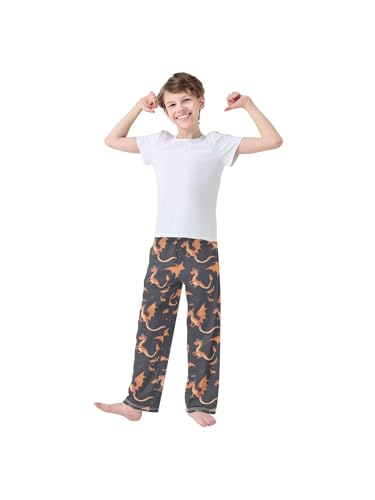 ZZKKO Cartoon Flying Dinosaur Boys Pants for Kids Jogger Pants with Pockets S3