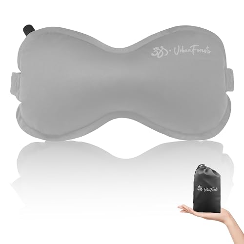 SSS·UrbanForests Inflatable Lumbar Pillow for Travel, Lumbar Support Self-Inflating Pillow for Car,Inflatable Neck Inflatable Lumbar Support Inflatable Travel Pillow for car