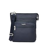 Baggallini Out and About Crossbody Bag for Women - 10"x10.7" Lightweight Travel Handbag w/RFID Card Slots