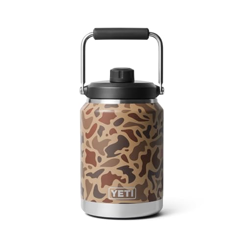 Image of YETI Rambler Half Gallon Jug 2.0, Vacuum Insulated, Leakproof, Stainless Steel with MagCap, Wetlands Camo