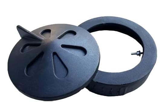Kamado Bono - Top Vent Completo, Camino in Ghisa con Apertura per Barbecue, Accessorio per BBQ, Compatibile con Dispositivi Kamado Bono Medi e Grandi