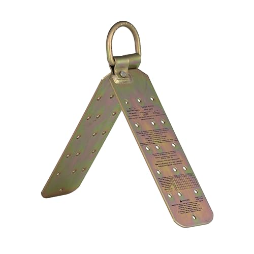 Guardian 00815 Rooftop Safety Kit - 50 ft Vertical Lifeline Assembly | Reusable Temper Anchor | Full Body Harness | Yellow Storage Bucket