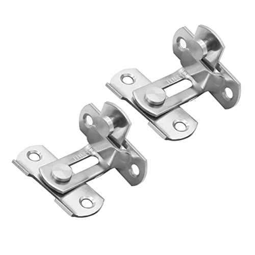 LIFKOME Verrou De Sécurité Pour Porte Coulissante Loquet De Porte À 90 Degrés Antivol Pour Grange Et Fenêtres