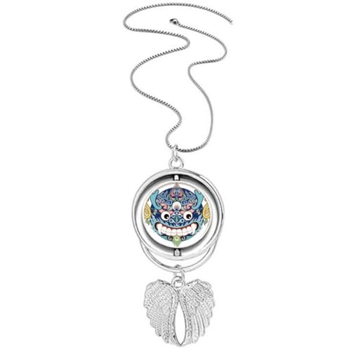 Collier dragon chinois pendentif ailes d'ange anti-ternissement bijou hypoallergénique