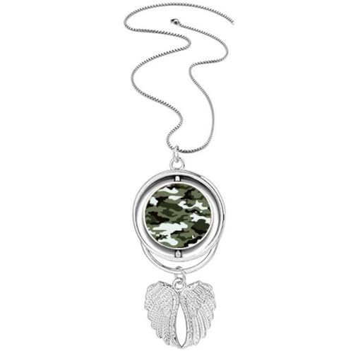 Collier ailes d'ange aux finitions artistiques et graphisme camouflage haut de gamme