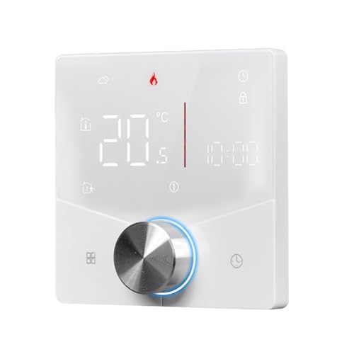 Agwuoetr Termostato para Calentador de Agua WiFi Control de Temperatura de Caldera de Agua Control de AplicacióN Inteligente Tuya para Voice-