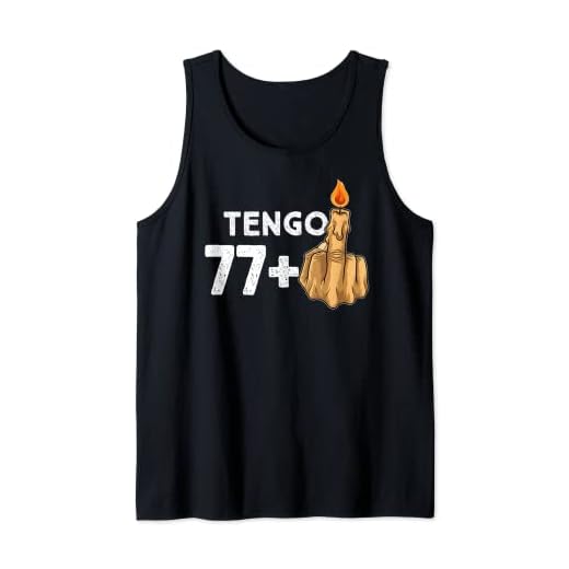 77+1 Dedo Medio Vela De Cumpleaños Para El 78º Cumpleaños Camiseta sin Mangas