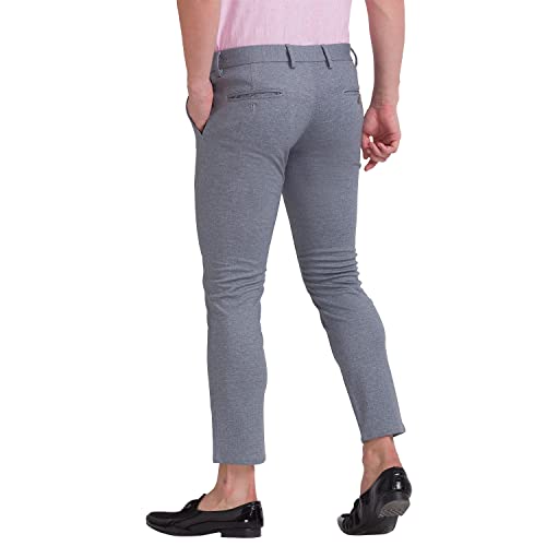 Image of Parx Cotton Black Casual Trouser for Men