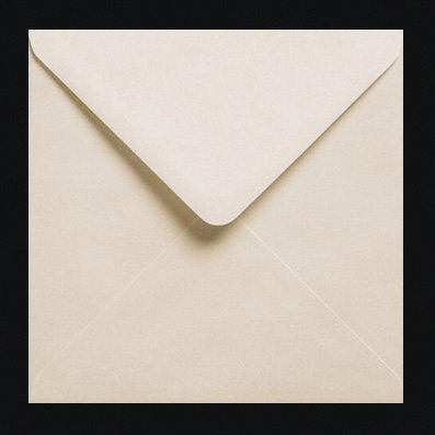 Enveloppes gommées carrées 100g ivoire 155mm x