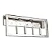 Eglo Lighting Eglo USA 204478A Four Bath Vanity Light from Jordan Collection 27.12 inches, Satin Nickel
