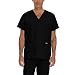 Landau 7489 Men's 5-Pocket Scrub Top Black X-Large