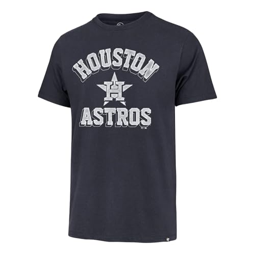 Image of 47 Men's MLB Unmatched Franklin Team Color Arched Wordmark Primary Logo Short Sleeve Baseball T-Shirt