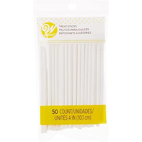 Wilton 10 cm Paper Lolly Sticks Pack of 50 Cover