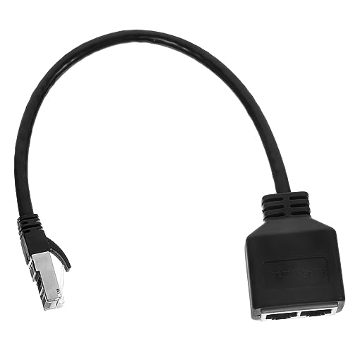 FELTECHELECTR Ethernet Splitter 1 to 2 High Speed Adapter Ethernet Port Splitter Network Cable Extender