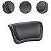 IEUDNS Bath Pillow Bathtub Accessories Multifunction Strong Suction Cup Lightweight Headrest Bath Pillow for Tub for SPA Relaxation Home Soaking, Portable Washable, Head and Neck Support, Black