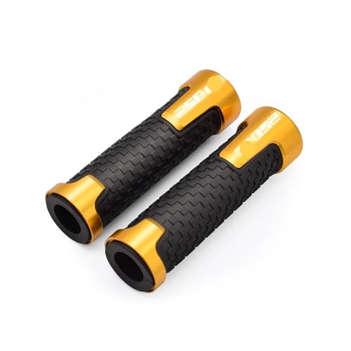 Paire poignées guidon moto CNC aluminium et caoutchouc pour 250EC