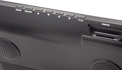 Milanix 14.1" Portable Widescreen LED TV with HDMI, VGA, MMC, FM, USB/SD Card Slot, Built in Digital Tuner, AV Inputs, and Remote Control - Thumbnail 7