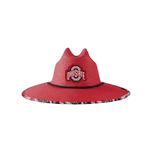 Image of FOCO Ohio State Buckeyes NCAA Team Color Straw Hat