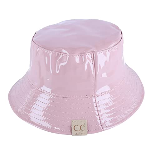 C.C Kids Girls Boys Rain Waterproof Bucket Boonie Fisherman Sun Cap Hat Rose2