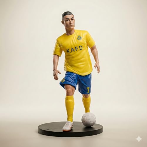 Image of Football Star Figurine 16 CM Static Collectible Toy for Desk Shelf Decor Gift for Fans