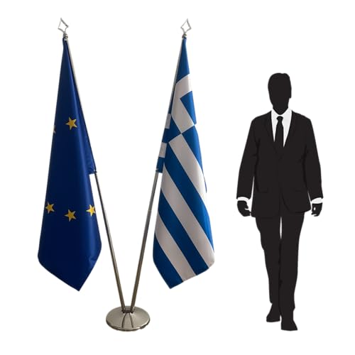 Drapeau Grèce et Union Européenne pour collectivités et universités