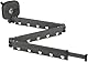 Wäscheständer,Ausziehbarer Klappbarer Kleiderstange Wandmontage mit Haken und Handtuchhalter,360° Drehbar Kleiderständer, Wand Wäscheständer für Balkon,Wäsche,Badezimmer,Terrasse,Wohnung,Drei Falten