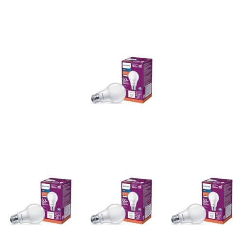 Image of Philips LED 40W A19 16-Pack Ultra Definition Soft White (2200K) 450 Lumen (5W : 40W) Dimmable Frosted Flicker-Free Light Bulbs